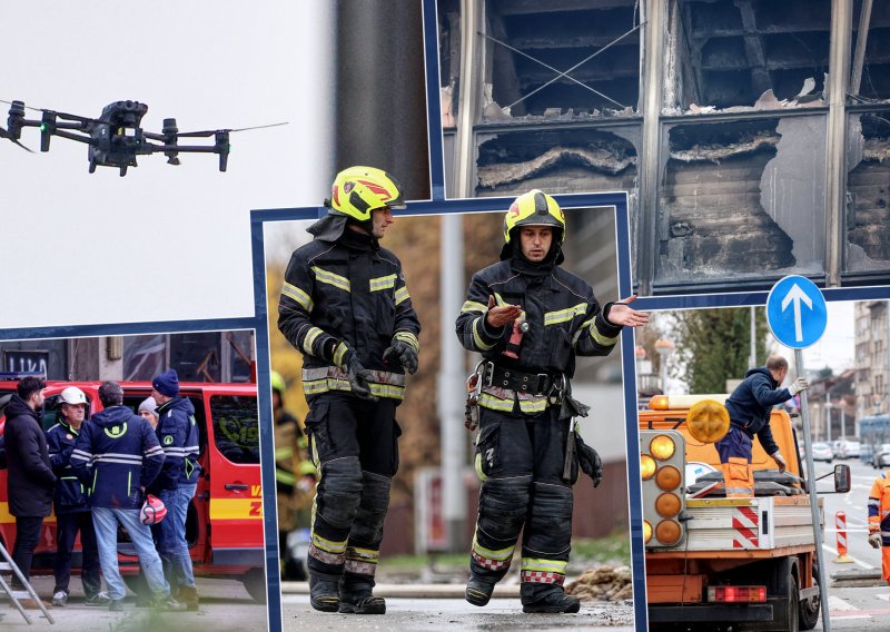 FOTO Stigle nove informacije: Vjesnikov neboder izgubio dio nosivosti. Još uvijek gori