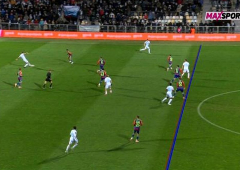 Prvi gol Rijeke se provjeravao; pogledajte fotografiju iz VAR sobe