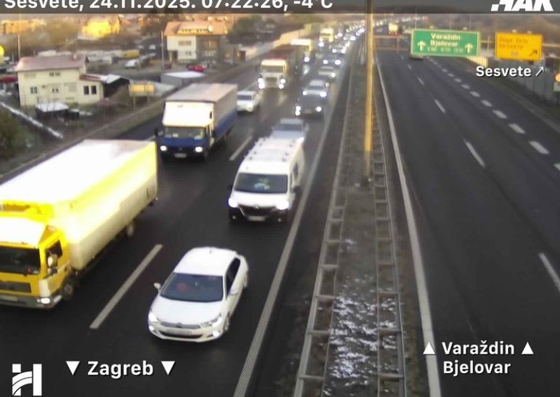 Na autocesti A4 stvorila se kolona duga pet kilometara: Do Zagreba se vozi sa zastojima