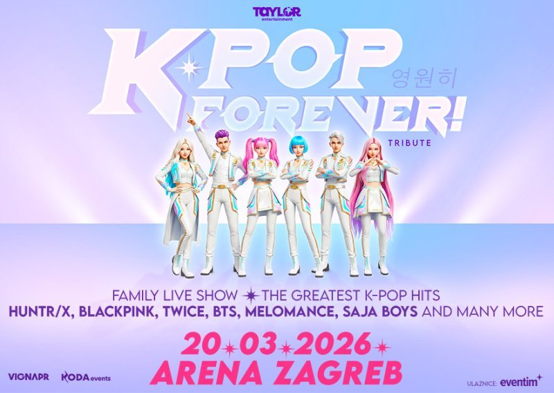 Međunarodni mega-show K-POP FOREVER! 20. ožujka u Areni Zagreb