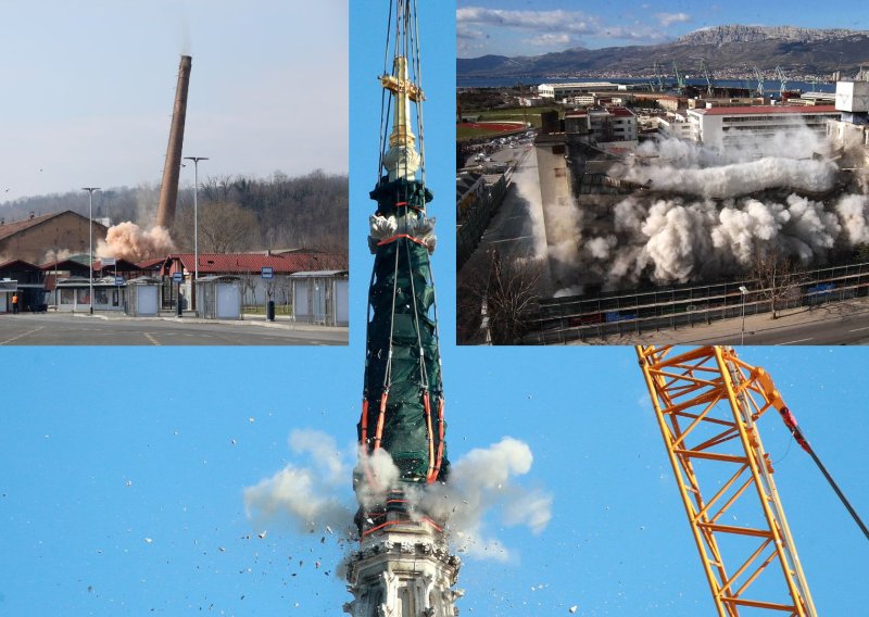 [VIDEO] Bruse se detalji rušenja Vjesnika: Nije prvi put da se eksplozijom uklanjaju simboli hrvatskih gradova