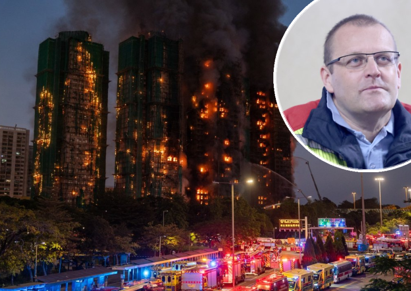 Šef zagrebačkih vatrogasaca o požaru u Hong Kongu: 'To se ne smije dogoditi! Kao ni ono u Vjesniku'
