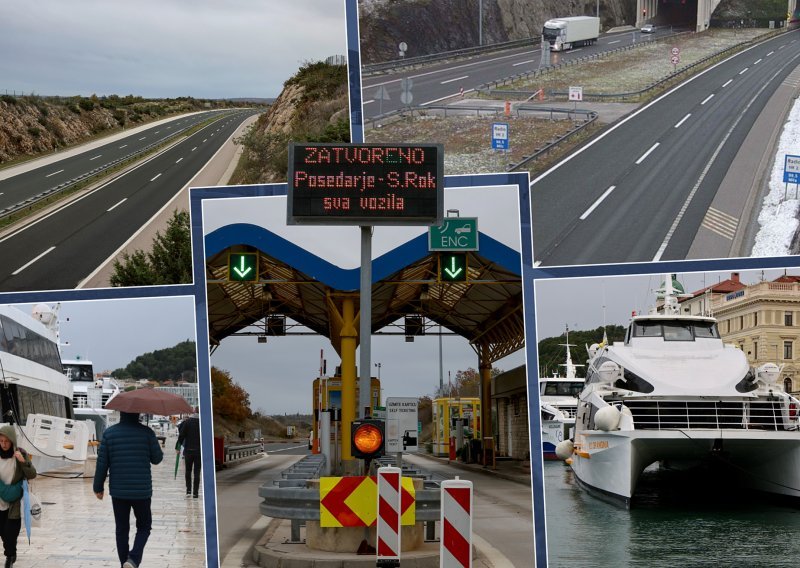 U Dalmaciji pada snijeg, na cestama kaos: Pojedine dionice zatvorene za sav promet