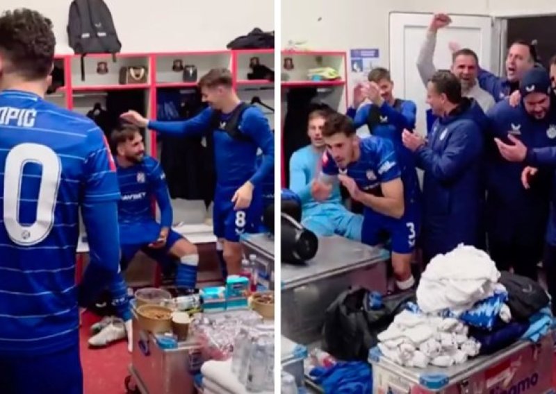 Pogledajte ludo slavlje u Dinamovoj svlačionici nakon pobjede protiv Gorice