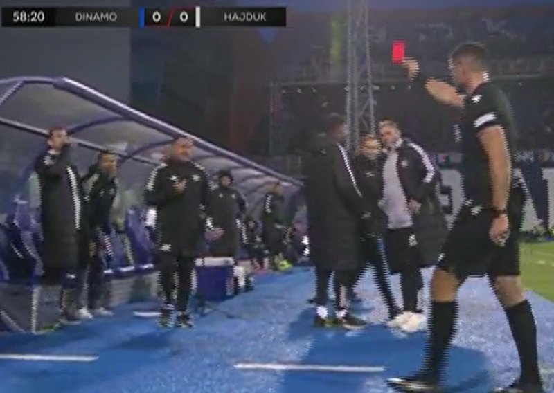 Hajdukova legenda žestoko reagirala, pa mu sudac Kolarić pokazao crveni karton
