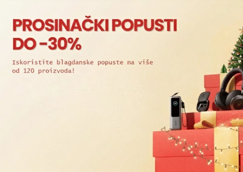 Novogodišnje sniženje: uštedite do 30 % na Anker punjače, slušalice i robote koji čiste umjesto vas