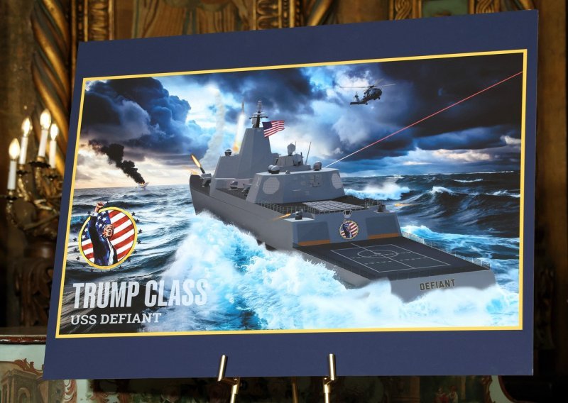 Ovako bi trebali izgledati novi ratni brodovi nazvani po Trumpu: 'Bit će najveći na svijetu!'