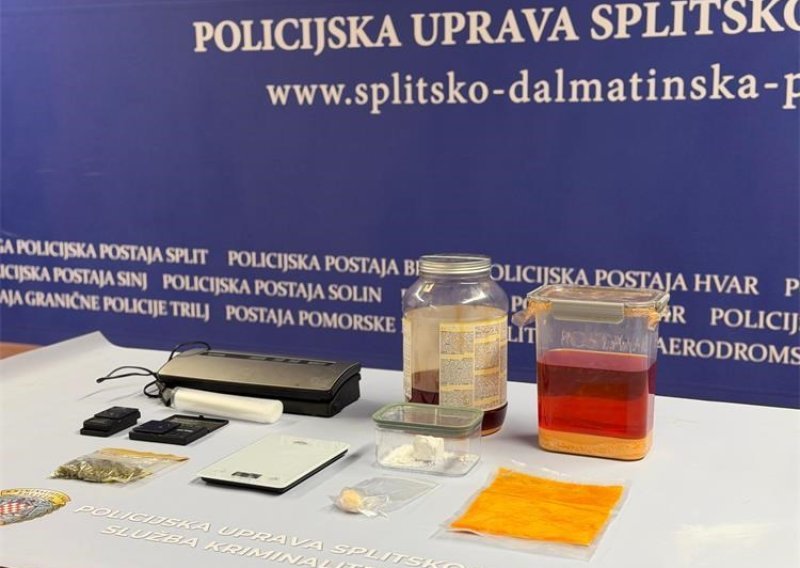 Splitska policija spriječila proizvodnju do 15 kilograma amfetamina