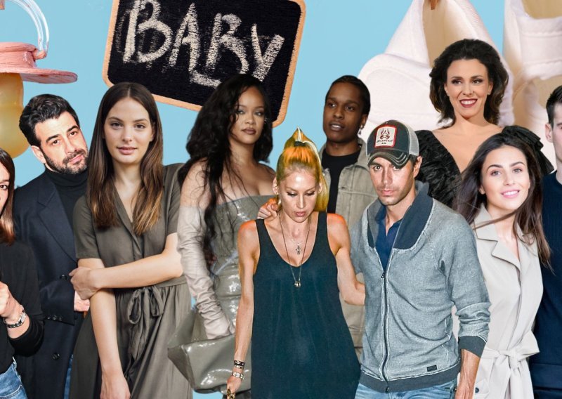 Godina puna radosti: Poznati Hrvati i svjetske zvijezde doživjeli pravi 'baby boom' u 2025.