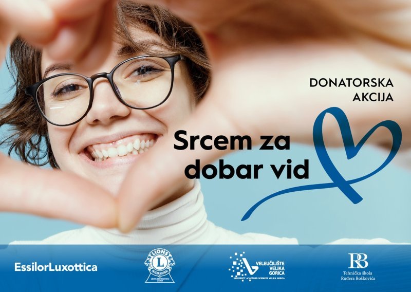 Povodom uspješne humanitarne akcije 'Srcem za dobar vid' poklanjamo Essilor naočalne leće
