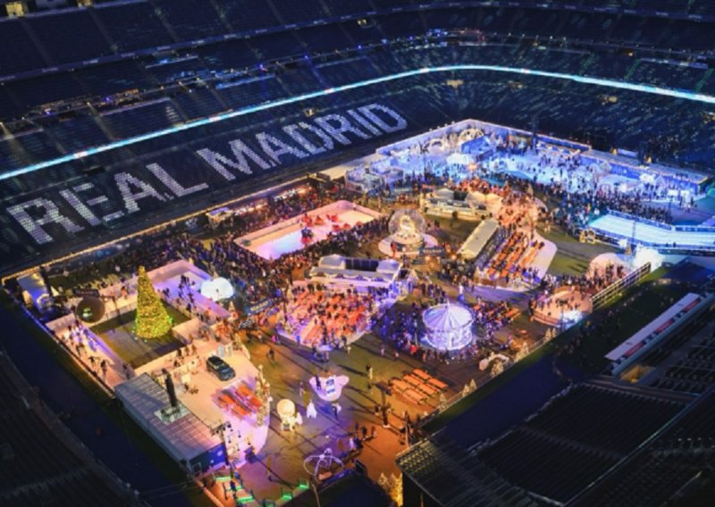 Hrvatska tvrtka napravila ledeni tobogan na stadionu Real Madrida