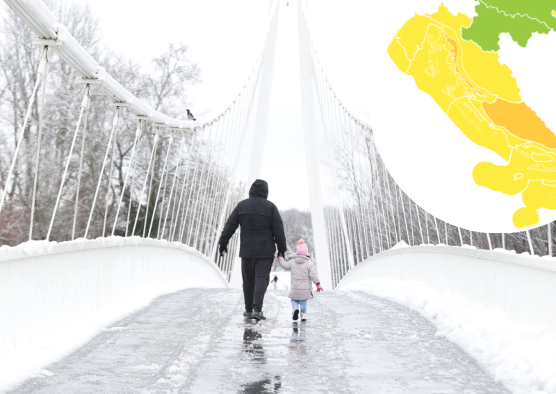 DHMZ objavio izvanredno upozorenje. Evo koja će područja biti na udaru