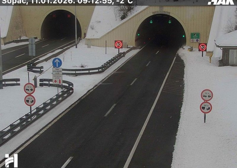 Jak vjetar stvara probleme na A1: Jedna dionica otvorena je samo za osobna vozila