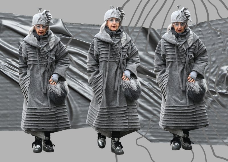 Ovu sjedokosu damu na zagrebačkoj špici bilo je nemoguće ne primijetiti