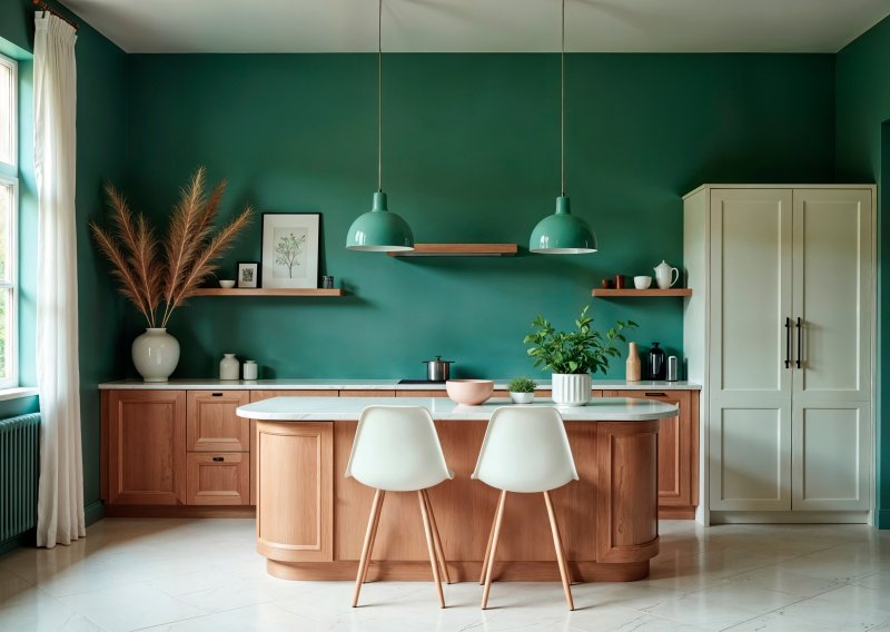 Jedan zid dovoljan je da kuhinja izgleda skuplje, a dom slavne glumice je sjajan primjer