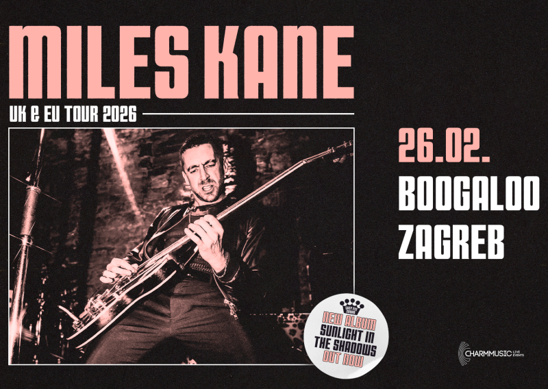 Miles Kane - karizmatični brit rocker prvi put u nastupa u Hrvatskoj!