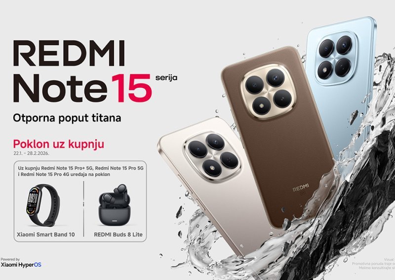 Xiaomi predstavio REDMI Note 15 seriju: Titan otpornost i napredne značajke kamere