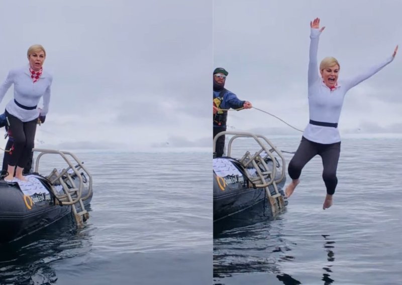 Pogledajte što je Kolinda napravila na Antarktici, neki su uvjereni da je video lažan