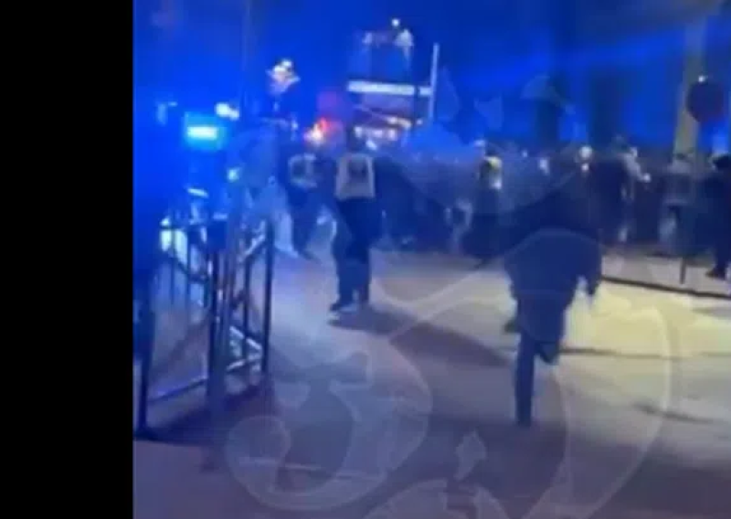 Pogledajte kaos u gradu punom hrvatskih navijača: Delije razbijaju sve pred sobom