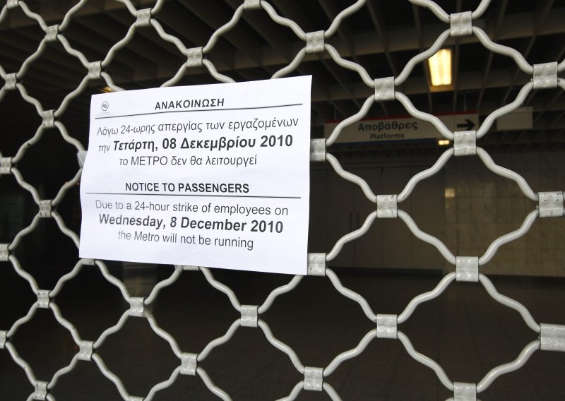 Štrajk javnog prijevoza paralizirao Grčku