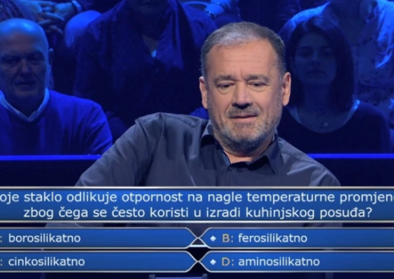 Natjecatelj odustao na 34.000 eura, a da je pogađao - pogriješio bi: Znate li odgovor na ovo pitanje?