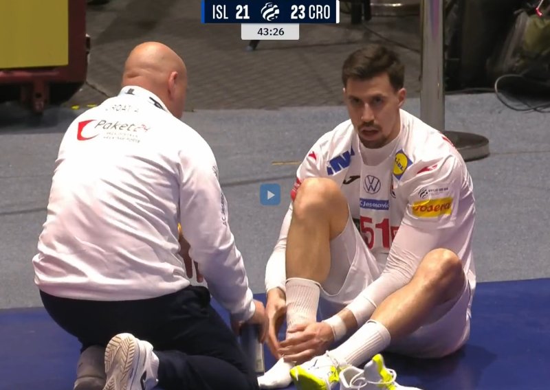 Šok za naše rukometaše; ozlijedio se kapetan Ivan Martinović