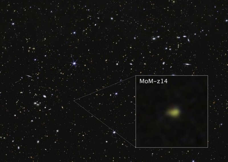 Novootkrivena super stara galaksija otkriva tajne ranog svemira