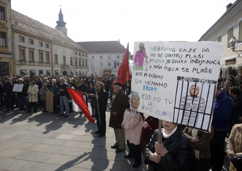 About 400 protest against government in Varazdin