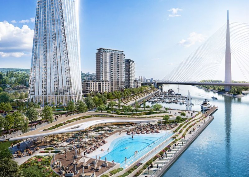 FOTO U Beogradu niče novi kvart uz Savu: Imat će operu, najveću marinu i šetališta