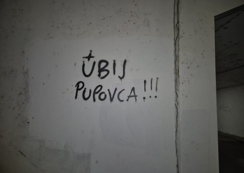 FOTO U Zagrebu osvanuo grafit s pozivom na ubojstvo Milorada Pupovca