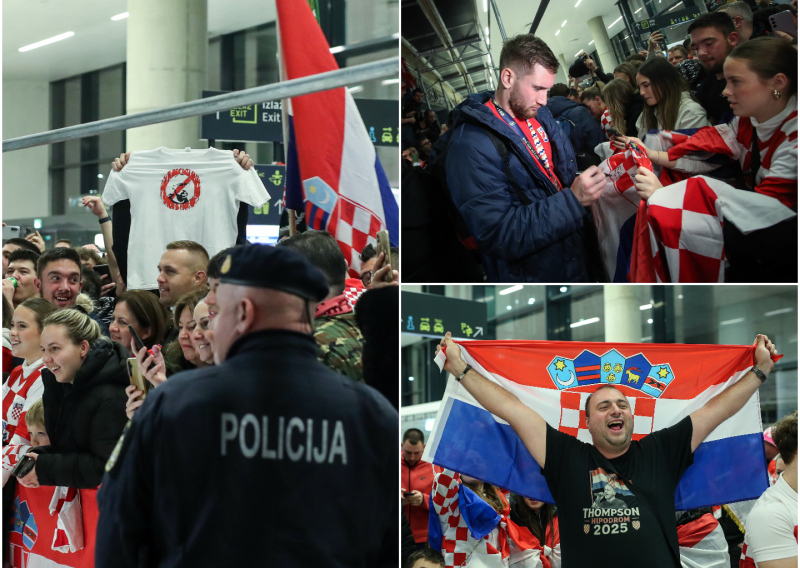 FOTO, VIDEO Pogledajte kako je izgledao doček brončanih rukometaša u zračnoj luci