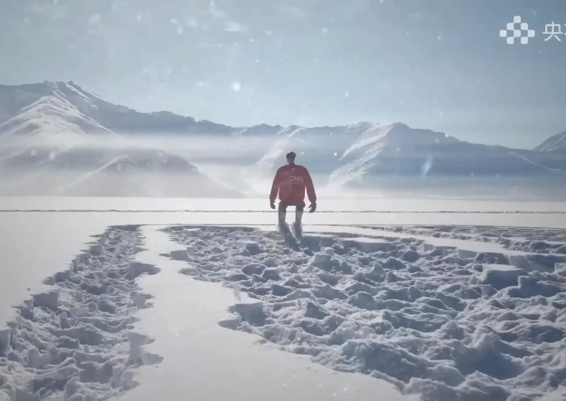 Humanoidni robot hodao na -47 °C i ispisao olimpijski znak u snijegu