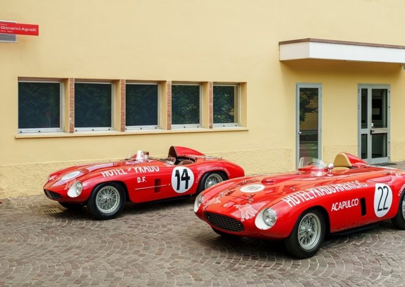 Dvije trkaće Ferrari barchette iz 1954. zajedno nakon 70 godina: 250 Monza i 750 Monza jedna uz drugu