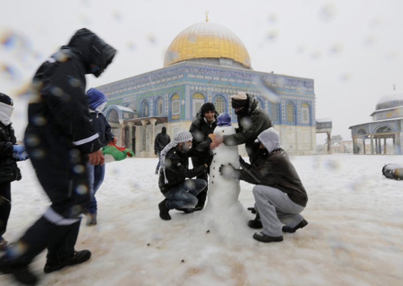 Snijeg prekrio Jeruzalem