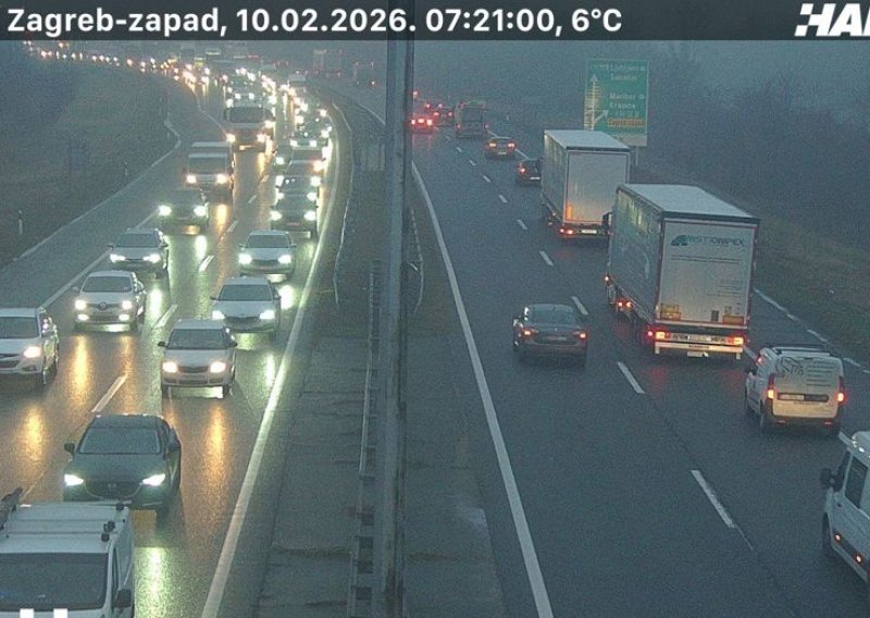 Gužve na prilazima Zagrebu, kolnici mokri i skliski: Mogući su i odroni