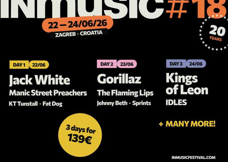 Dvadeset godina INmusica: objavljen dnevni raspored jubilarnog izdanja