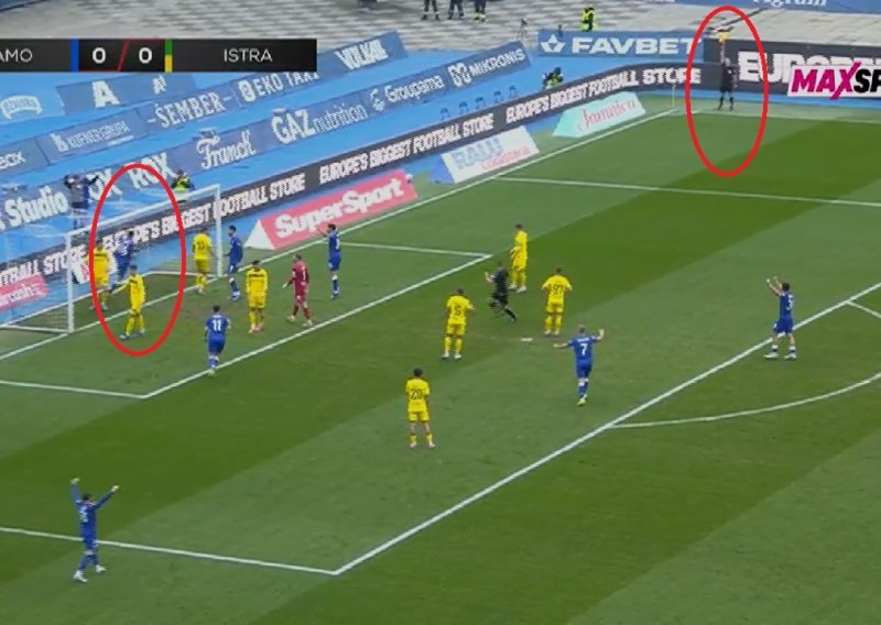 Pogledajte nevjerojatnu pogrešku pomoćnog suca, ali VAR je ipak potvrdio Dinamov gol