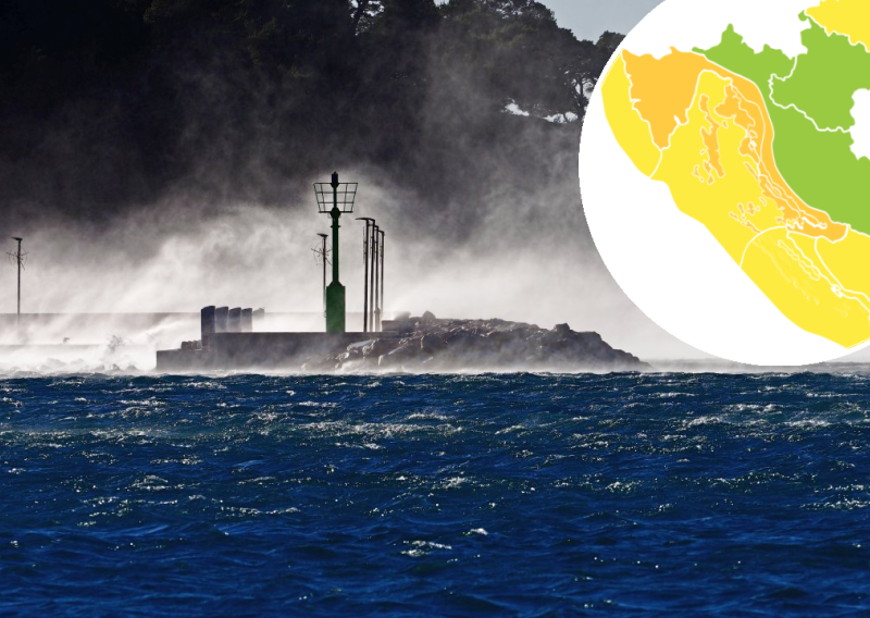 Za nedjelju upaljen meteoalarm za veći dio zemlje, najavljen snijeg, olujna bura...