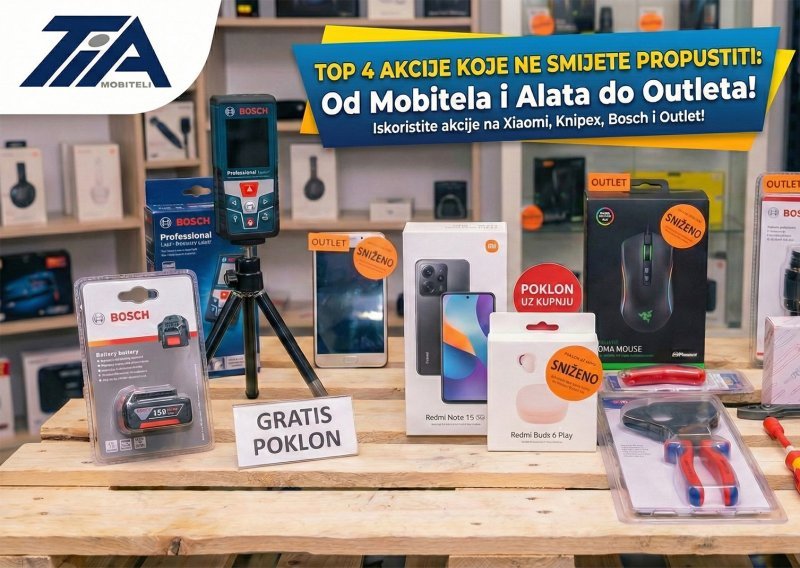 Top 4 akcije koje ne smijete propustiti: Od poklona uz kupnju alata i mobitela do outleta na elektroniku