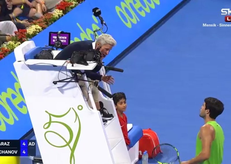 Pogledajte kako je Carlos Alcaraz planuo na hrvatsku sutkinju: Evo što mu je rekla