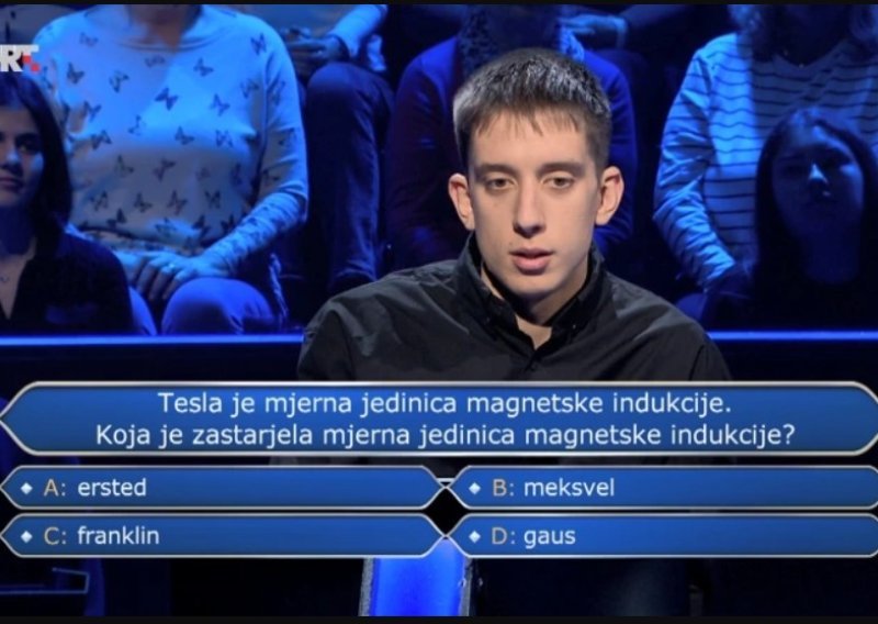 Na ovom pitanju maturant Đuro je odustao u Milijunašu. Biste li vi znali točan odgovor?