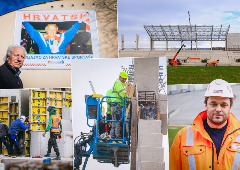 Na gradilištu u Zagrebu radi se punom parom, ali i roštilja: 'Usred stadiona zatekli smo jezero'
