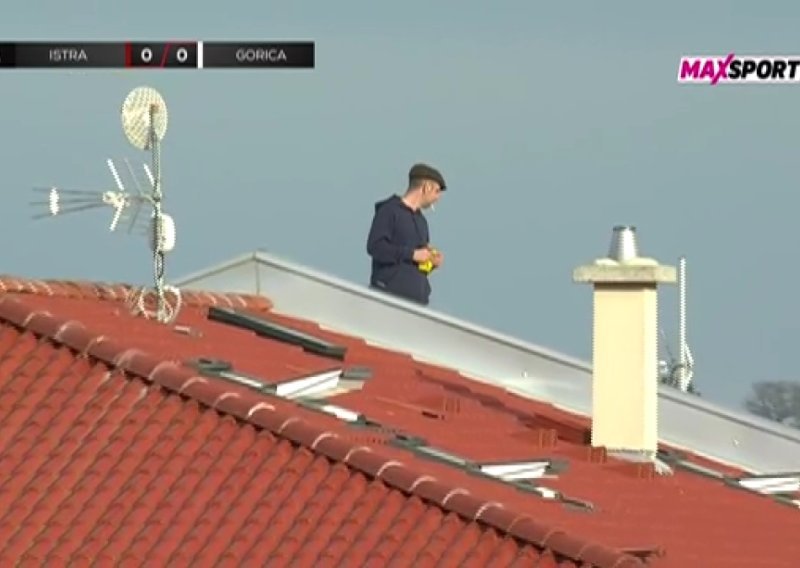 Navijač u Puli ukrao show: Pogledajte odakle je pratio utakmicu