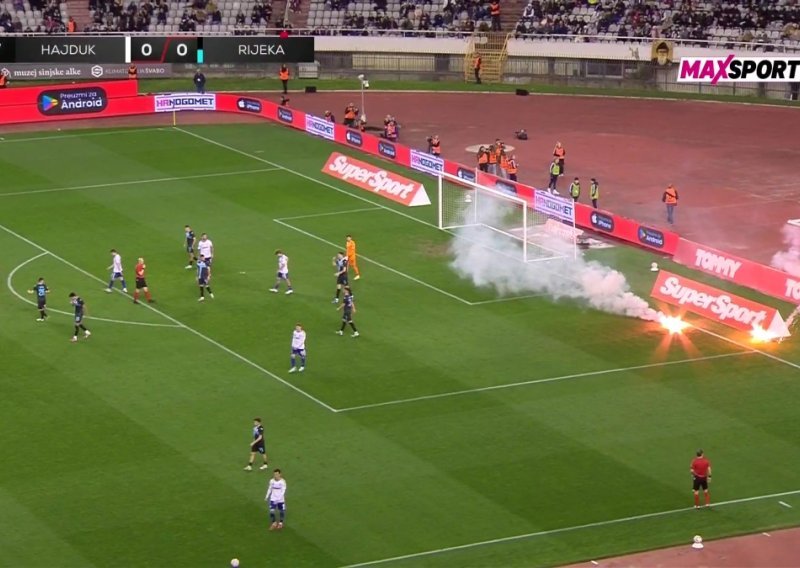 Bel je nakratko prekinuo derbi na Poljudu: Pogledajte što se dogodilo