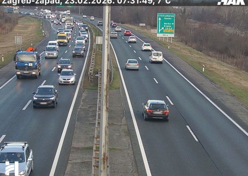 Kolone i zastoji na prilazima Zagrebu: Evo kakvo je jutros stanje u prometu