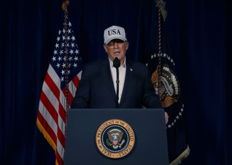 Trump objavio video: Bombe će padati posvuda