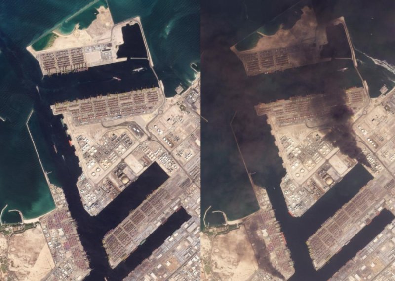 FOTO Satelitske snimke pokazuju razmjere iranskih napada na Dubai