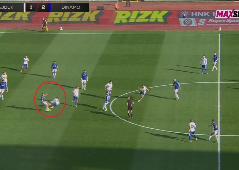 Igrači Hajduka tražili dva prekršaja: Pogledajte gol za 1:3 vodstvo Dinama na Poljudu