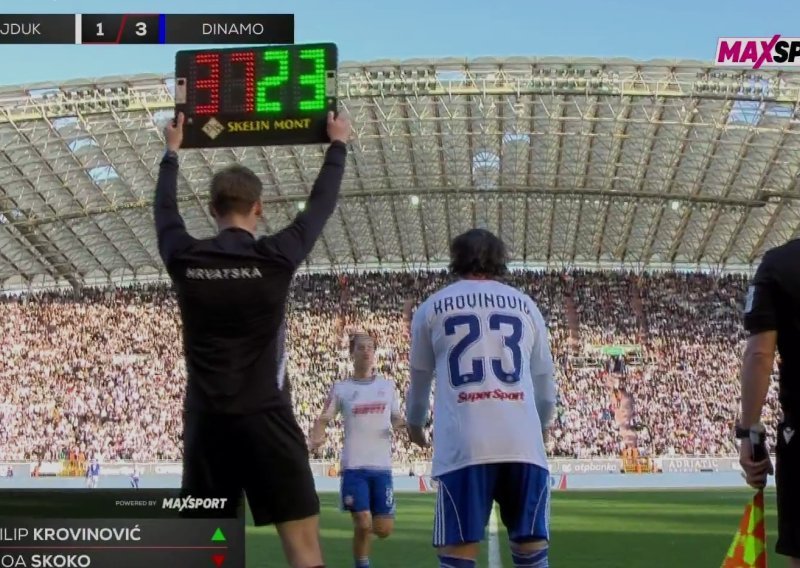 Poslušajte kako je Poljud dočekao Krovinovića nakon pogreške protiv Rijeke