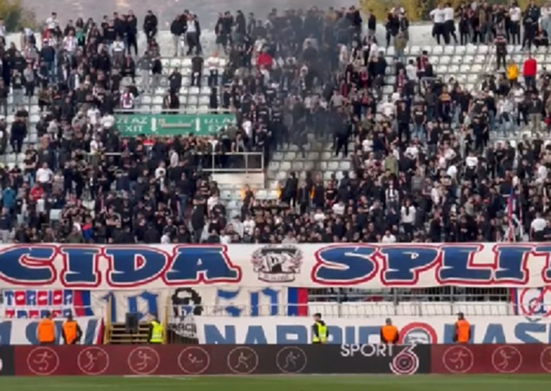 Razočarana Torcida zapalila stolice na poljudskom stadionu, pogledajte video